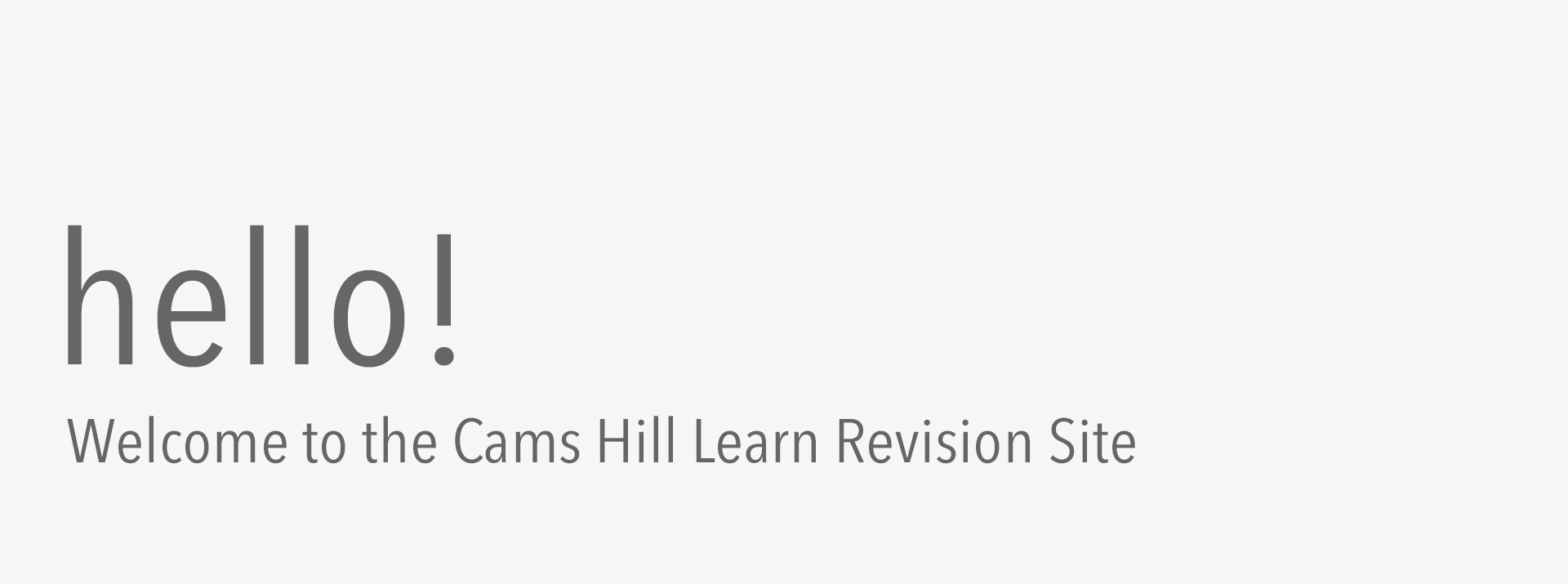 Cams Hill Learn Revise
